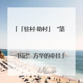 「驻村·助村」“第一书记”方华的牵挂