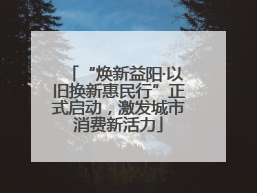 “焕新益阳·以旧换新惠民行”正式启动，激发城市消费新活力