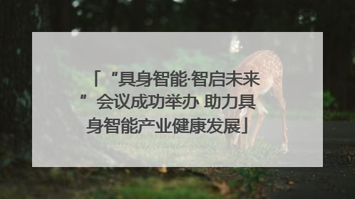 “具身智能·智启未来”会议成功举办 助力具身智能产业健康发展