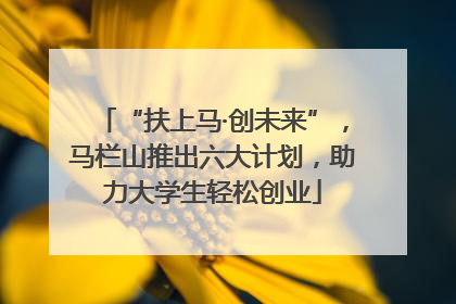 “扶上马·创未来”，马栏山推出六大计划，助力大学生轻松创业
