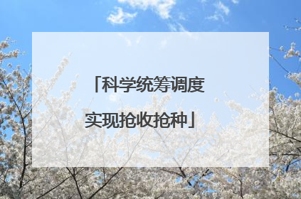 科学统筹调度实现抢收抢种