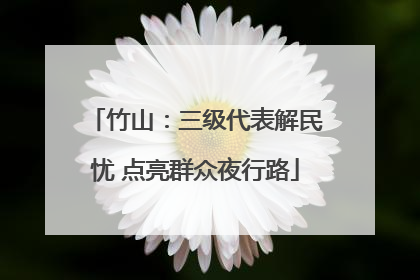 竹山：三级代表解民忧 点亮群众夜行路