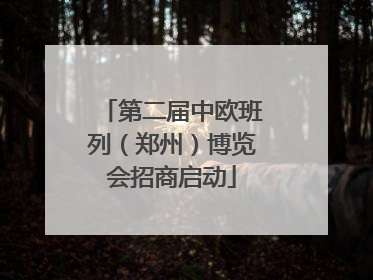 第二届中欧班列（郑州）博览会招商启动