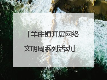 羊庄镇开展网络文明周系列活动