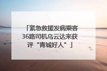 紧急救援发病乘客 36路司机乌云达来获评“青城好人”