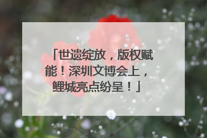 世遗绽放，版权赋能！深圳文博会上，鲤城亮点纷呈！