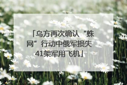 乌方再次确认“蛛网”行动中俄军损失41架军用飞机