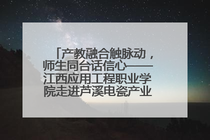 产教融合触脉动，师生同台话信心——江西应用工程职业学院走进芦溪电瓷产业园创新思政课堂
