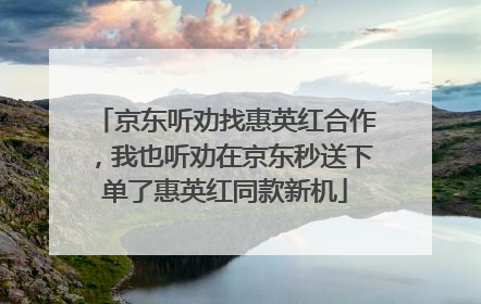 京东听劝找惠英红合作，我也听劝在京东秒送下单了惠英红同款新机
