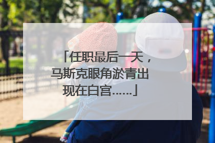 任职最后一天，马斯克眼角淤青出现在白宫……
