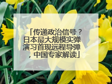 传递政治信号？日本最大规模实弹演习首现远程导弹，中国专家解读