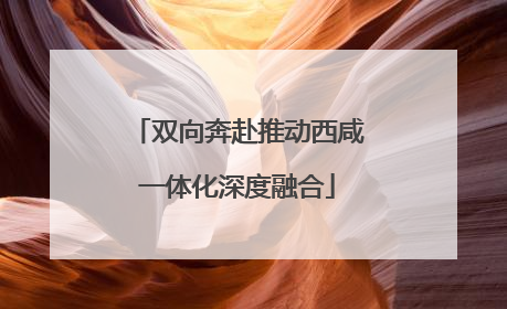 双向奔赴推动西咸一体化深度融合