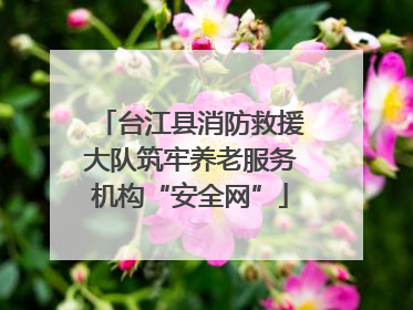 台江县消防救援大队筑牢养老服务机构“安全网”