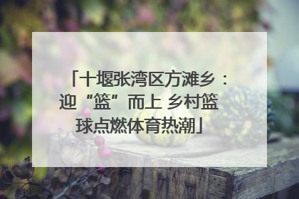 十堰张湾区方滩乡：迎“篮”而上 乡村篮球点燃体育热潮