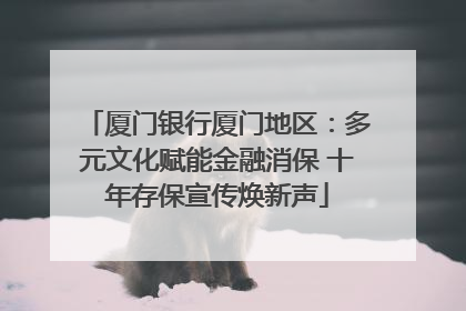 厦门银行厦门地区：多元文化赋能金融消保 十年存保宣传焕新声