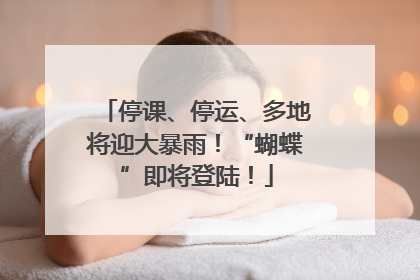 停课、停运、多地将迎大暴雨！“蝴蝶”即将登陆！