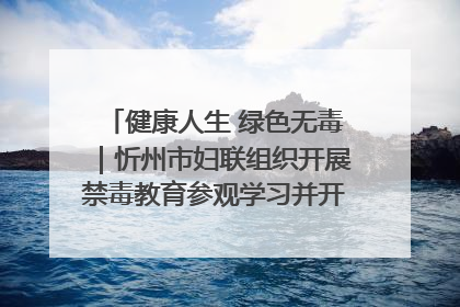 健康人生 绿色无毒｜忻州市妇联组织开展禁毒教育参观学习并开展主题党日活动