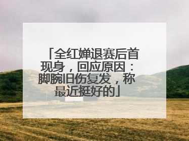 全红婵退赛后首现身，回应原因：脚腕旧伤复发，称最近挺好的