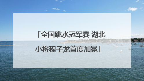 全国跳水冠军赛 湖北小将程子龙首度加冕