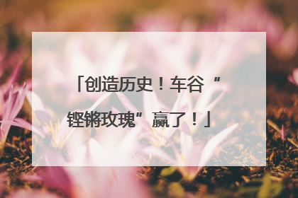 创造历史！车谷“铿锵玫瑰”赢了！