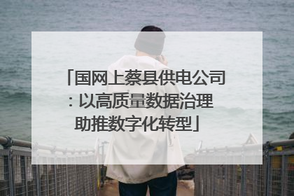 国网上蔡县供电公司：以高质量数据治理 助推数字化转型