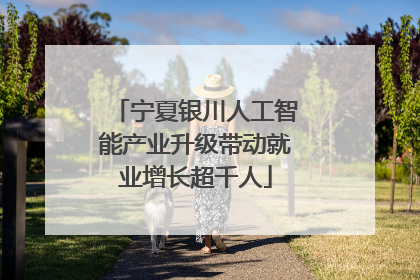 宁夏银川人工智能产业升级带动就业增长超千人