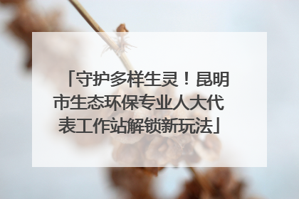 守护多样生灵！昆明市生态环保专业人大代表工作站解锁新玩法