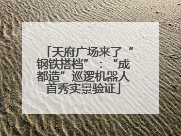 天府广场来了“钢铁搭档”：“成都造”巡逻机器人首秀实景验证