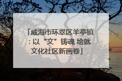 威海市环翠区羊亭镇：以“文”铸魂 绘就文化社区新画卷