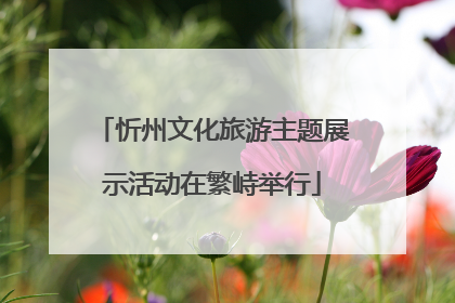 忻州文化旅游主题展示活动在繁峙举行