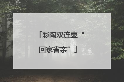 彩陶双连壶“回家省亲”