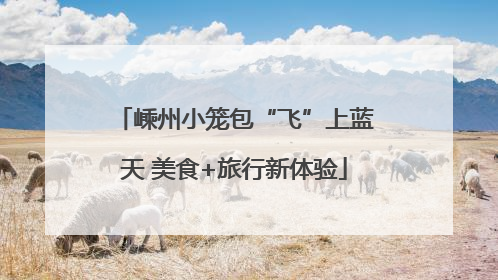 嵊州小笼包“飞”上蓝天 美食+旅行新体验