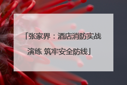 张家界：酒店消防实战演练 筑牢安全防线