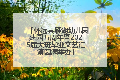 怀远县雁湖幼儿园建园五周年暨2025届大班毕业文艺汇演圆满举办