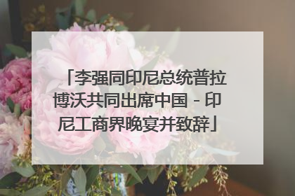 李强同印尼总统普拉博沃共同出席中国－印尼工商界晚宴并致辞