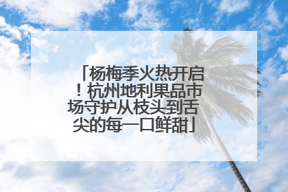杨梅季火热开启！杭州地利果品市场守护从枝头到舌尖的每一口鲜甜