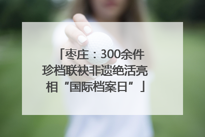 枣庄：300余件珍档联袂非遗绝活亮相“国际档案日”