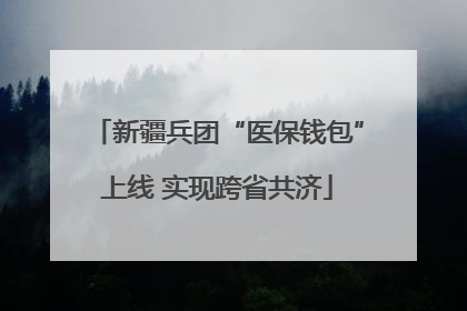 新疆兵团“医保钱包”上线 实现跨省共济
