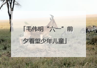 毛伟明“六一”前夕看望少年儿童