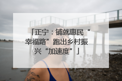 正宁：铺就惠民“幸福路”跑出乡村振兴“加速度”