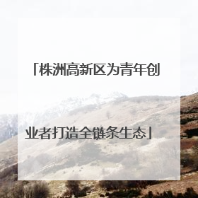 株洲高新区为青年创业者打造全链条生态