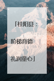 桂阳县：阶梯育德 礼润童心
