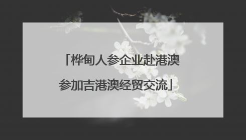 桦甸人参企业赴港澳参加吉港澳经贸交流