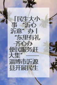 民生大小事 “沂心沂意”办丨“东里有礼·齐心办 便民服务赶大集”——淄博市沂源县开展民生政策宣传活动