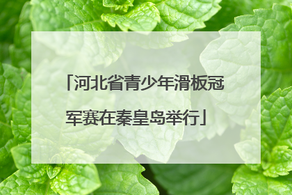 河北省青少年滑板冠军赛在秦皇岛举行