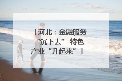 河北：金融服务“沉下去” 特色产业“升起来”