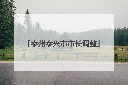 泰州泰兴市市长调整