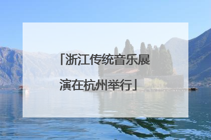 浙江传统音乐展演在杭州举行