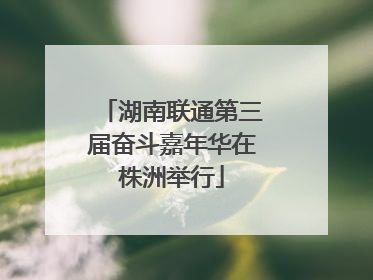 湖南联通第三届奋斗嘉年华在株洲举行
