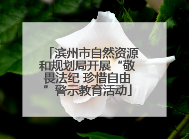 滨州市自然资源和规划局开展“敬畏法纪 珍惜自由”警示教育活动
